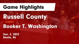 Russell County  vs Booker T. Washington  Game Highlights - Jan. 3, 2022