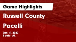 Russell County  vs Pacelli  Game Highlights - Jan. 6, 2022
