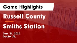 Russell County  vs Smiths Station  Game Highlights - Jan. 31, 2023