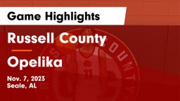 Russell County  vs Opelika  Game Highlights - Nov. 7, 2023