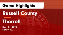 Russell County  vs Therrell  Game Highlights - Dec. 21, 2023