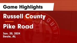 Russell County  vs Pike Road  Game Highlights - Jan. 20, 2024