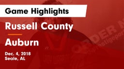 Russell County  vs Auburn  Game Highlights - Dec. 4, 2018