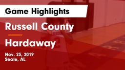 Russell County  vs Hardaway  Game Highlights - Nov. 23, 2019