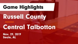 Russell County  vs Central Talbotton Game Highlights - Nov. 29, 2019