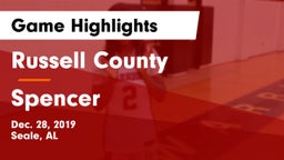 Russell County  vs Spencer  Game Highlights - Dec. 28, 2019