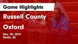 Russell County  vs Oxford  Game Highlights - Dec. 20, 2019