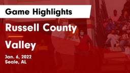 Russell County  vs Valley  Game Highlights - Jan. 6, 2022