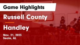 Russell County  vs Handley  Game Highlights - Nov. 21, 2023