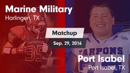 Matchup: Marine Military vs. Port Isabel  2016