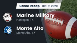Recap: Marine Military  vs. Monte Alto  2020