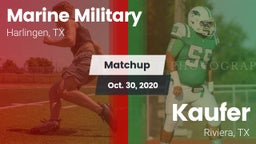 Matchup: Marine Military vs. Kaufer  2020