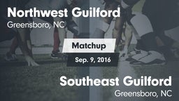 Matchup: Northwest Guilford vs. Southeast Guilford  2016