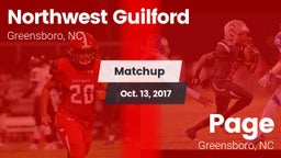 Matchup: Northwest Guilford vs. Page  2017