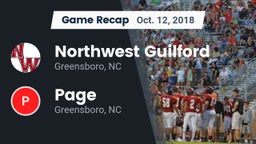 Recap: Northwest Guilford  vs. Page  2018