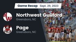 Recap: Northwest Guilford  vs. Page  2023