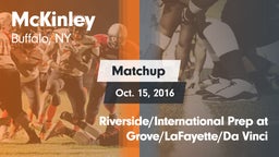 Matchup: McKinley vs. Riverside/International Prep at Grove/LaFayette/Da Vinci 2016