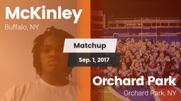 Matchup: McKinley vs. Orchard Park  2017