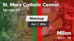 Matchup: St. Mary Catholic Ce vs. Milan  2016
