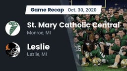 Recap: St. Mary Catholic Central  vs. Leslie  2020