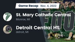Recap: St. Mary Catholic Central  vs. Detroit Central HS 2022