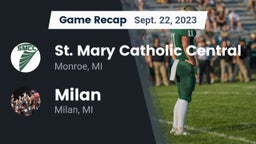 Recap: St. Mary Catholic Central  vs. Milan  2023