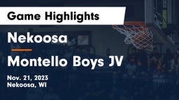 Nekoosa  vs Montello  Boys JV Game Highlights - Nov. 21, 2023