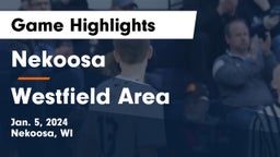 Nekoosa  vs Westfield Area  Game Highlights - Jan. 5, 2024