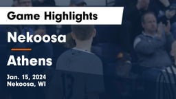 Nekoosa  vs Athens  Game Highlights - Jan. 15, 2024