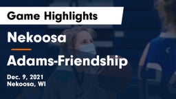 Nekoosa  vs Adams-Friendship  Game Highlights - Dec. 9, 2021