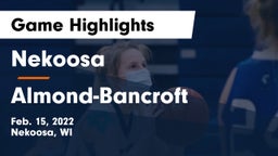 Nekoosa  vs Almond-Bancroft  Game Highlights - Feb. 15, 2022
