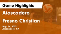 Atascadero  vs Fresno Christian Game Highlights - Aug. 26, 2023