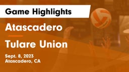 Atascadero  vs Tulare Union  Game Highlights - Sept. 8, 2023