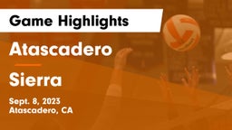 Atascadero  vs Sierra  Game Highlights - Sept. 8, 2023