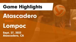 Atascadero  vs Lompoc  Game Highlights - Sept. 27, 2023
