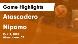 Atascadero  vs Nipomo  Game Highlights - Oct. 3, 2023