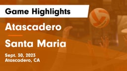 Atascadero  vs Santa Maria  Game Highlights - Sept. 30, 2023