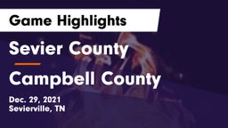 Sevier County  vs Campbell County  Game Highlights - Dec. 29, 2021