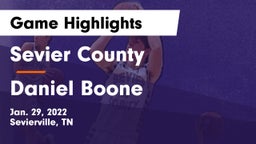 Sevier County  vs Daniel Boone  Game Highlights - Jan. 29, 2022