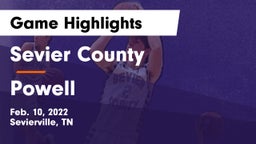 Sevier County  vs Powell  Game Highlights - Feb. 10, 2022