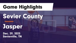 Sevier County  vs Jasper  Game Highlights - Dec. 29, 2023