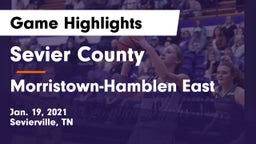 Sevier County  vs Morristown-Hamblen East  Game Highlights - Jan. 19, 2021