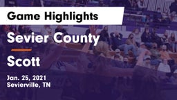 Sevier County  vs Scott  Game Highlights - Jan. 25, 2021