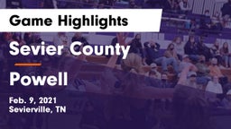 Sevier County  vs Powell  Game Highlights - Feb. 9, 2021