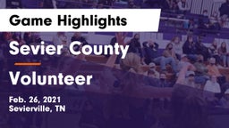 Sevier County  vs Volunteer  Game Highlights - Feb. 26, 2021