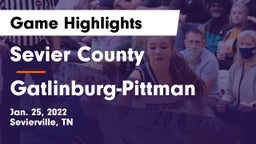 Sevier County  vs Gatlinburg-Pittman  Game Highlights - Jan. 25, 2022