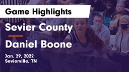 Sevier County  vs Daniel Boone  Game Highlights - Jan. 29, 2022