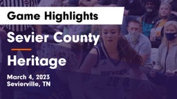 Sevier County  vs Heritage  Game Highlights - March 4, 2023