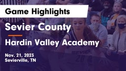 Sevier County  vs Hardin Valley Academy Game Highlights - Nov. 21, 2023