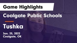 Coalgate Public Schools vs Tushka  Game Highlights - Jan. 25, 2022